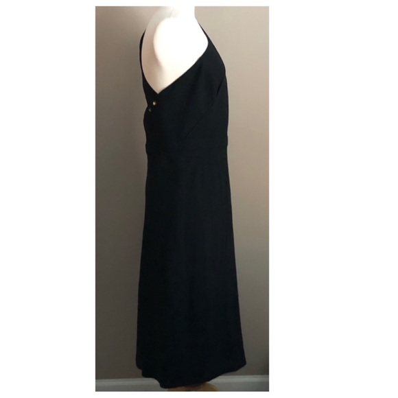 ✨Vintage EXTREMELY RARE CHANEL Ad Campaign CC Logo Button One Shoulder Dress - Picture 3 of 16